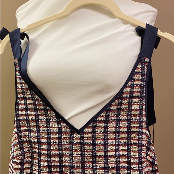 Judith March Galway Plaid Tie Shoulder Shift Dress - Picture 5 of 5